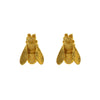 Alex Monroe Large Honey Bee Studs, Gold Plated