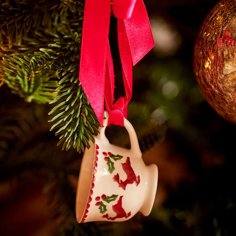 Emma Bridgewater Reindeer Tiny Teacup Decoration (Boxed)