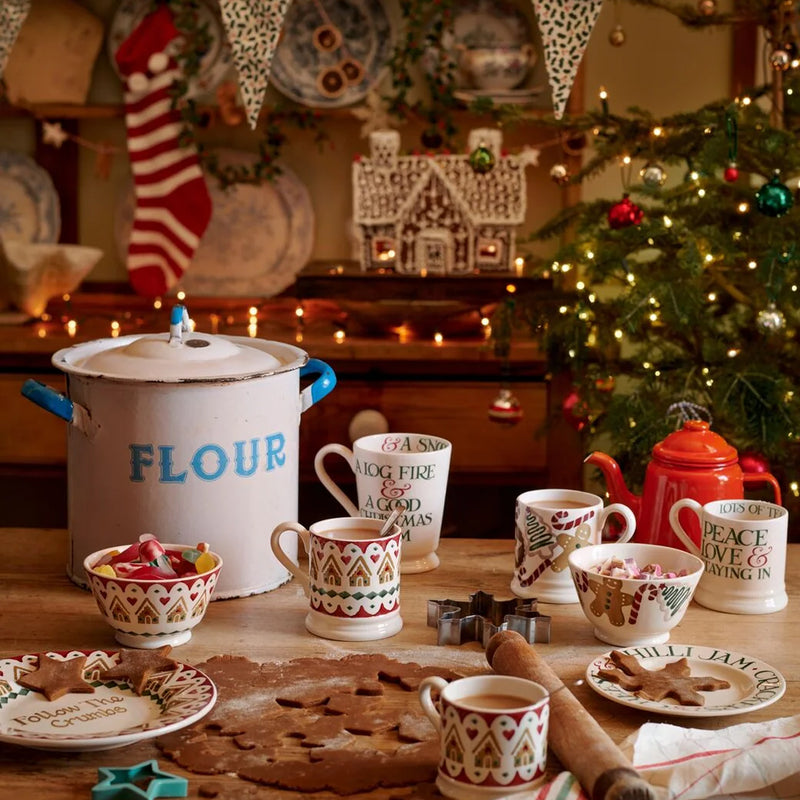 Emma Bridgewater Christmas Toast & Marmalade Crackers Small Side Plate, 6.5 Inch