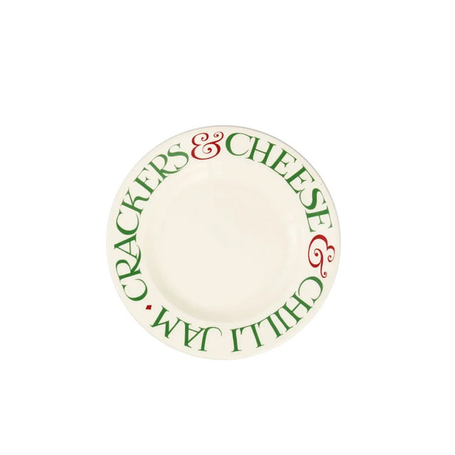 Emma Bridgewater Christmas Toast & Marmalade Crackers Small Side Plate, 6.5 Inch