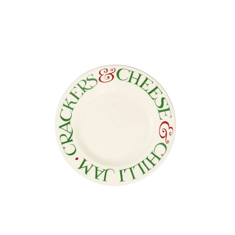 Emma Bridgewater Christmas Toast & Marmalade Crackers Small Side Plate, 6.5 Inch