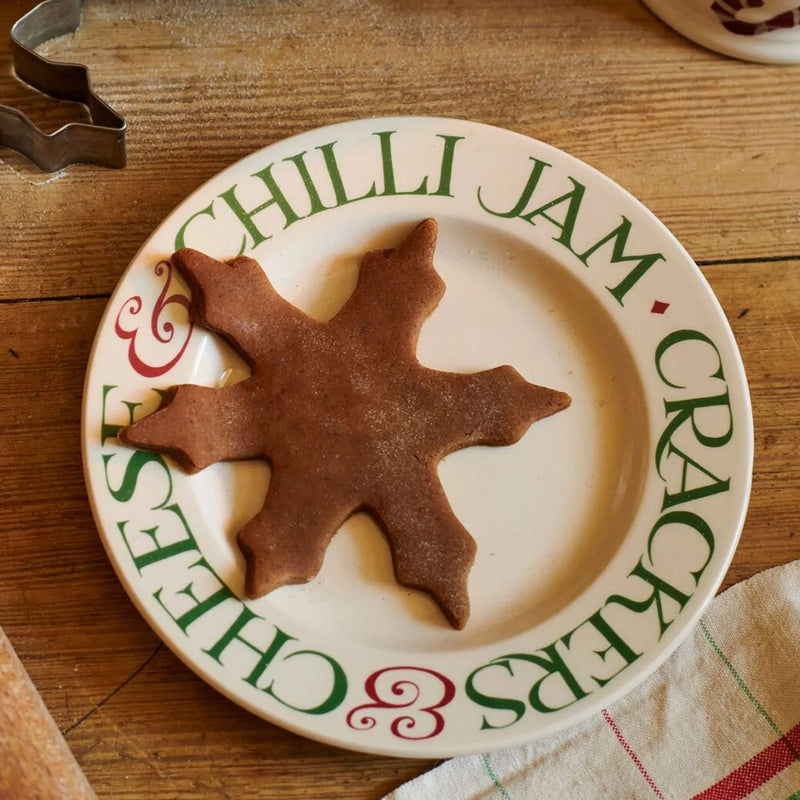 Emma Bridgewater Christmas Toast & Marmalade Crackers Small Side Plate, 6.5 Inch