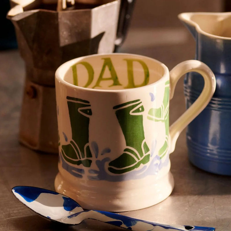 Emma Bridgewater Wellies Dad 1/2 Pint Mug