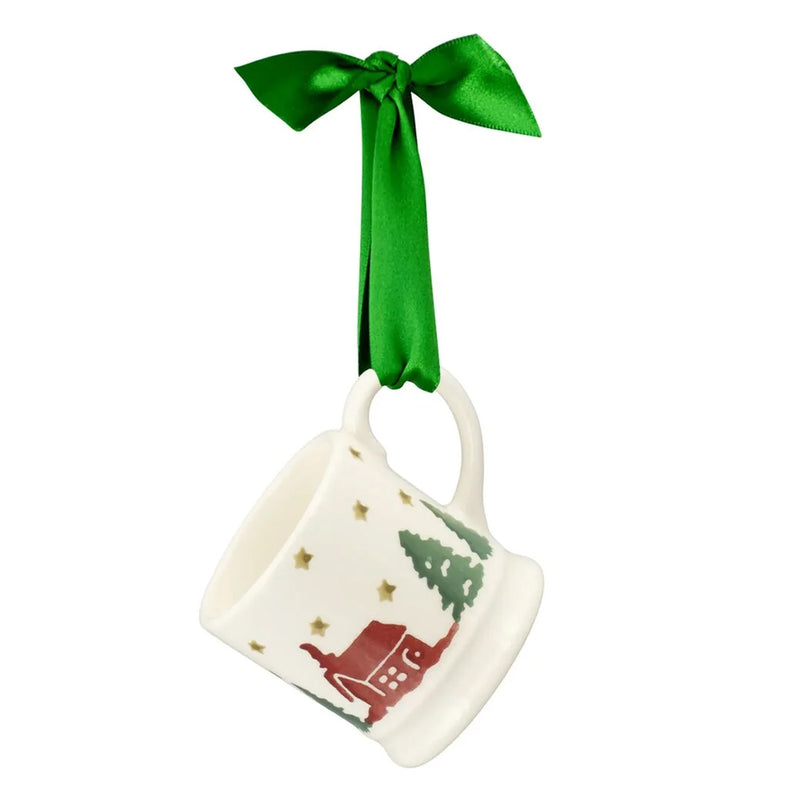 Emma Bridgewater Christmas Cabin Tiny Mug Decoration (Boxed)