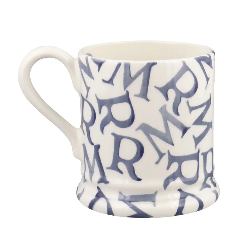 Emma Bridgewater M.R Blue 1/2 Pint Mug