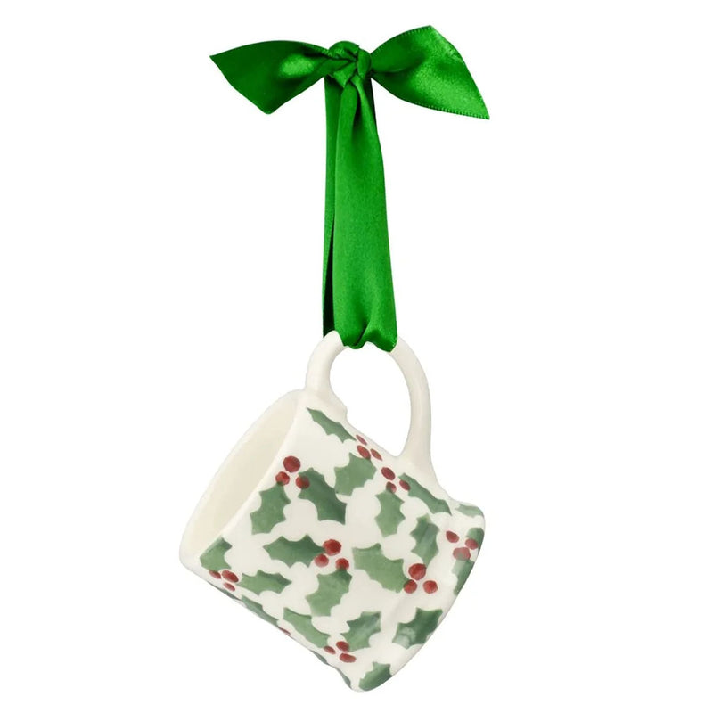 Emma Bridgewater Tiny Holly Mug Decoration (Boxed)