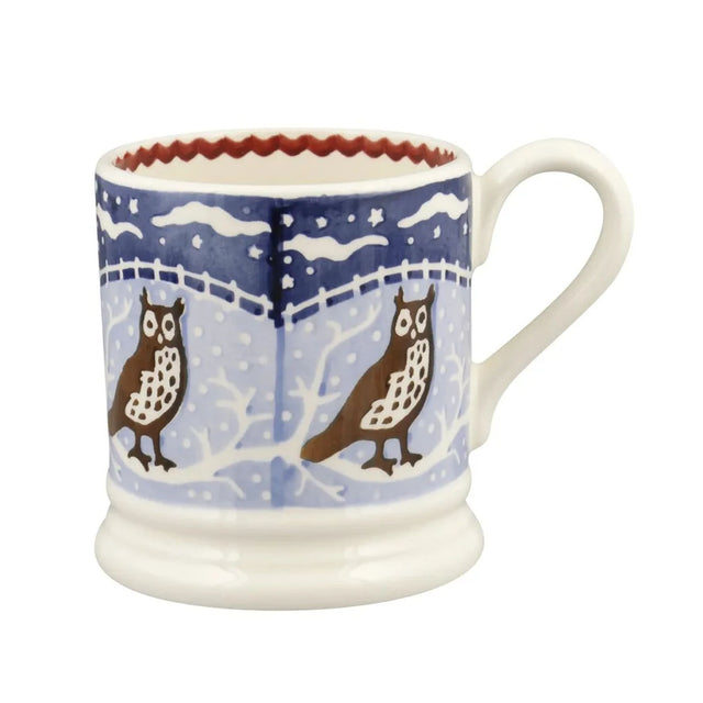 Emma Bridgewater Christmas Icons Owl 1/2 Pint Mug