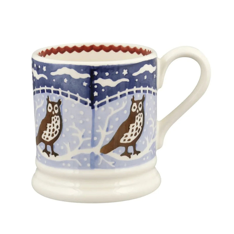 Emma Bridgewater Christmas Icons Owl 1/2 Pint Mug
