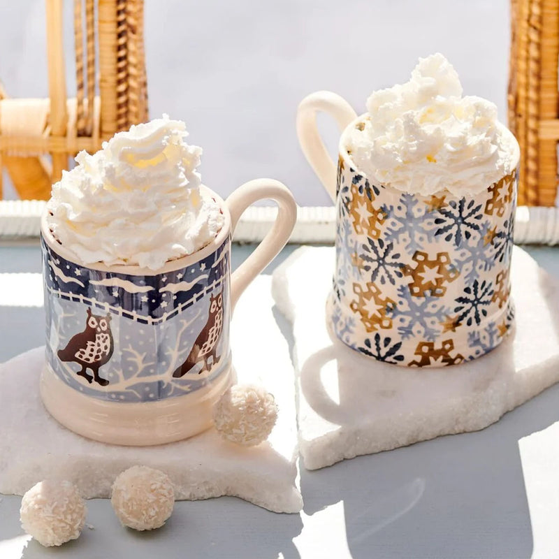 Emma Bridgewater Christmas Icons Owl 1/2 Pint Mug