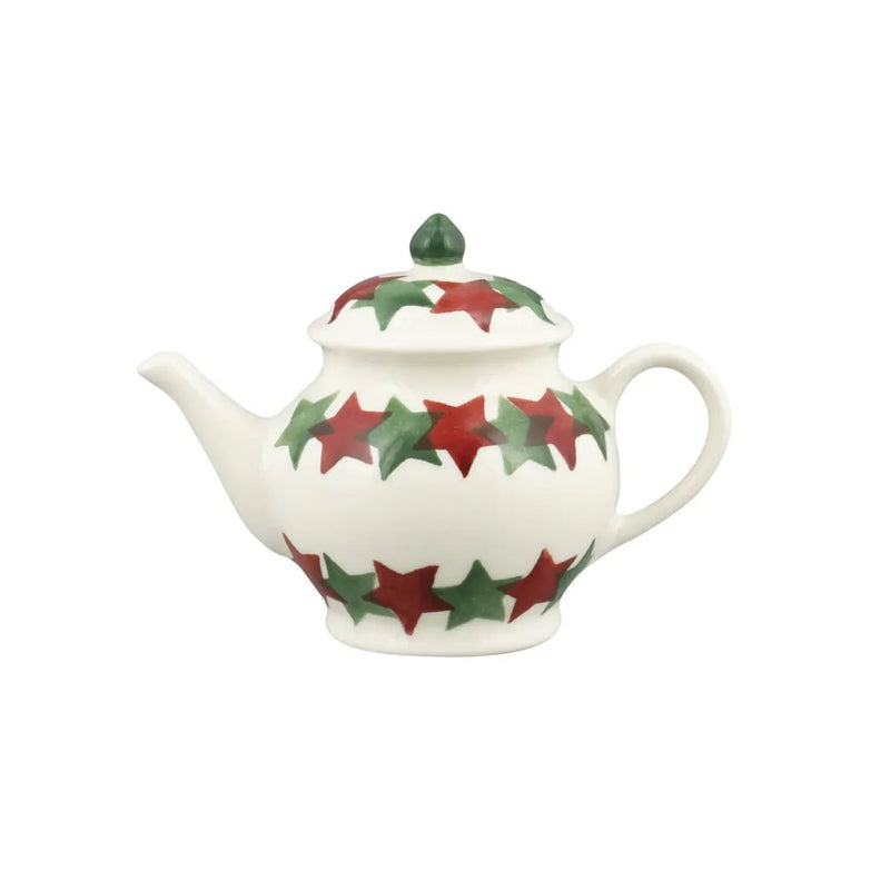 Emma Bridgewater Christmas Stars Tiny Teapot Decoration (Boxed)
