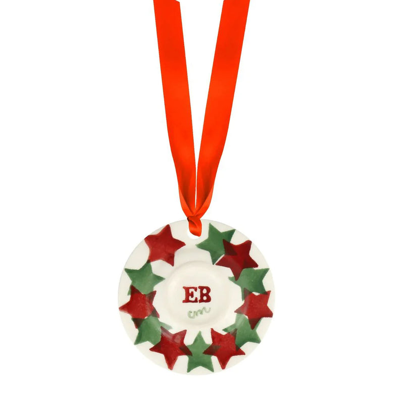Emma Bridgewater Christmas Stars Tiny Plate Decoration (Boxed)