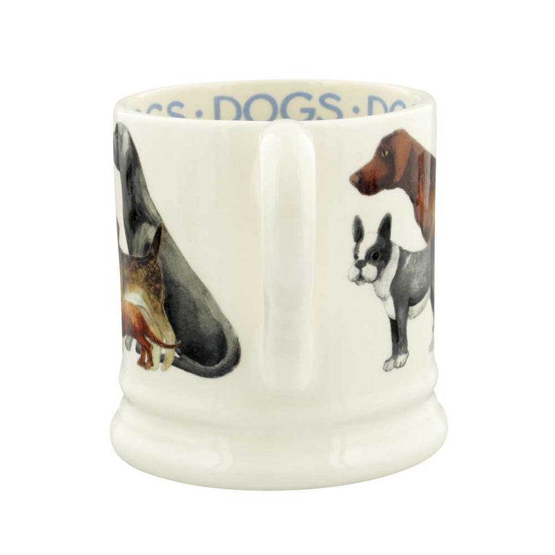 Side View of Emma Bridgewater Dogs Dogs All Over 1/2 Pint Mug 