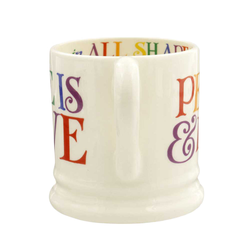 Emma Bridgewater Rainbow Toast Love is Love 1/2 Pint Mug