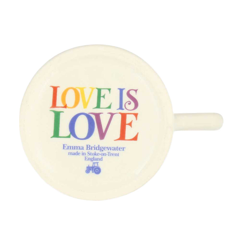 Emma Bridgewater Love is Love Half Pint Mug Backstamp - Rainbow Toast Collection