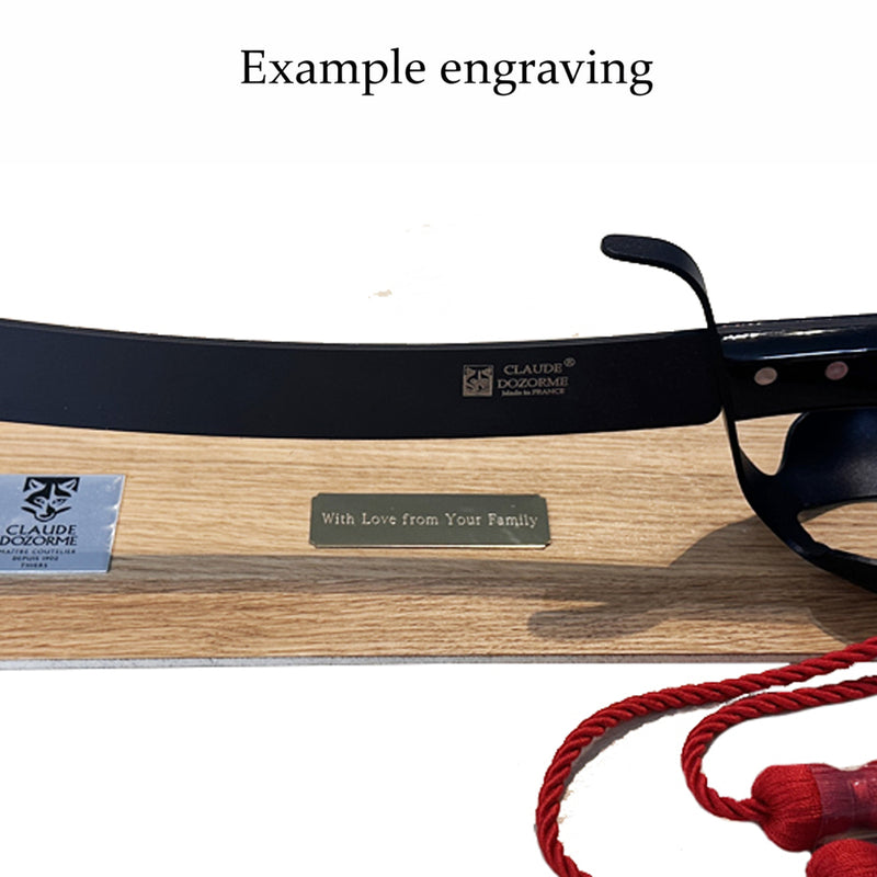 Champagne Sabre, Mac Mahon, Display Stand, by Claude Dozorme