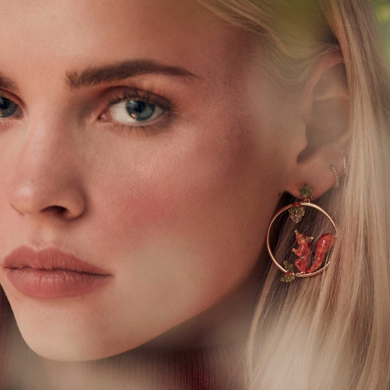 Bill Skinner Squirrel Hoop Earrings
#2