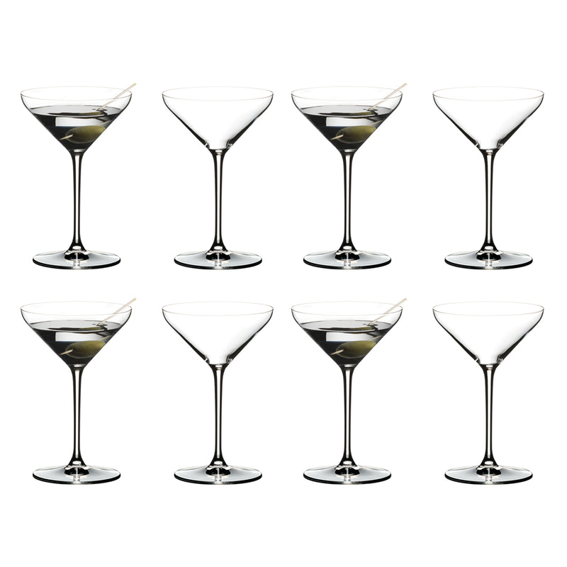 Riedel Extreme Martini Glasses, Set of 8