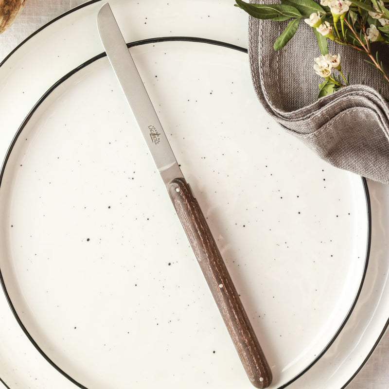 Forge de Laguiole Table Knives Set of 6, Putman, Ash Tree Handle