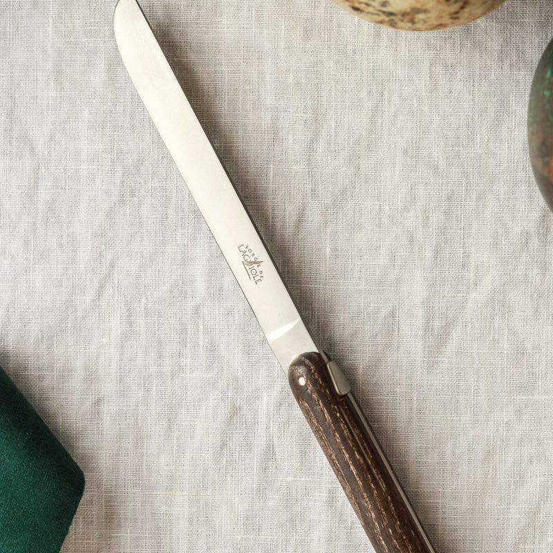 Forge de Laguiole Table Knives Set of 6, Putman, Ash Tree Handle