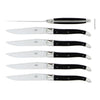 Forge de Laguiole Table Knives Set of 6, Ebony Shiny Handle