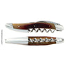 Forge de Laguiole Sommelier Knife, Stamped Bee, Barrel Oak Handle