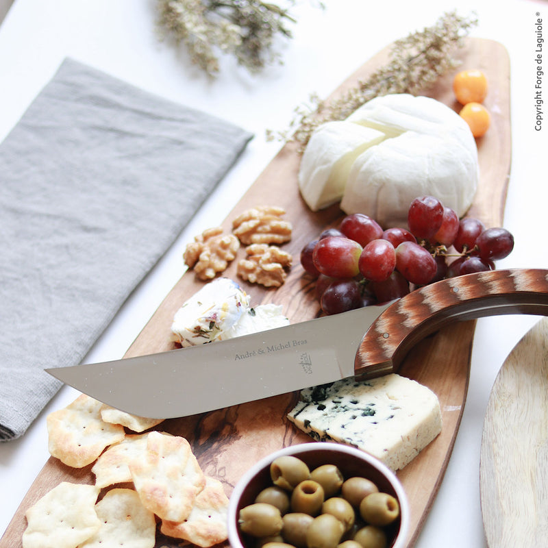 Forge de Laguiole Cheese Knife, Bras Blade