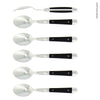 Forge de Laguiole Soup Spoons Set of 6, Black Handle