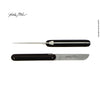 Forge de Laguiole Butter Knife, Putman, Ebony Handle
