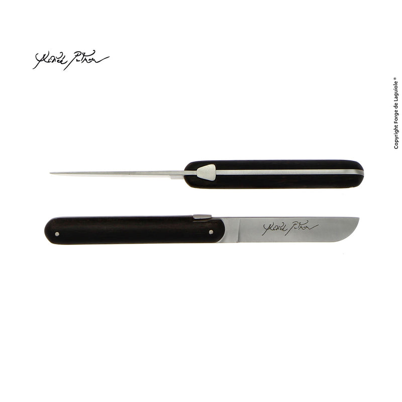 Forge de Laguiole Butter Knife, Putman, Ebony Handle