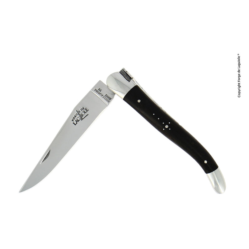 Forge de Laguiole Folding Knife, 11 cm, Ebony Handle
