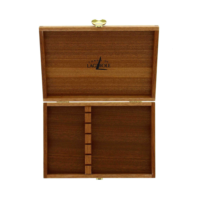Forge de Laguiole Dark Sapele Wooden Box for 6 pieces
