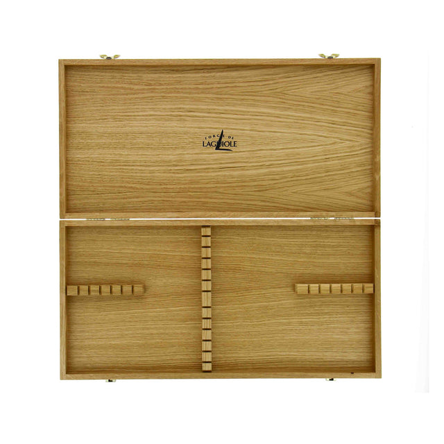 Forge de Laguiole Light Oak Wooden Box for 24 pieces