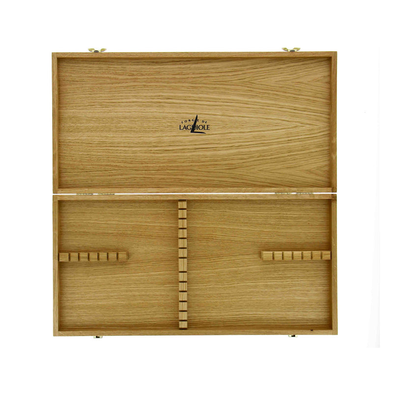 Forge de Laguiole Light Oak Wooden Box for 24 pieces