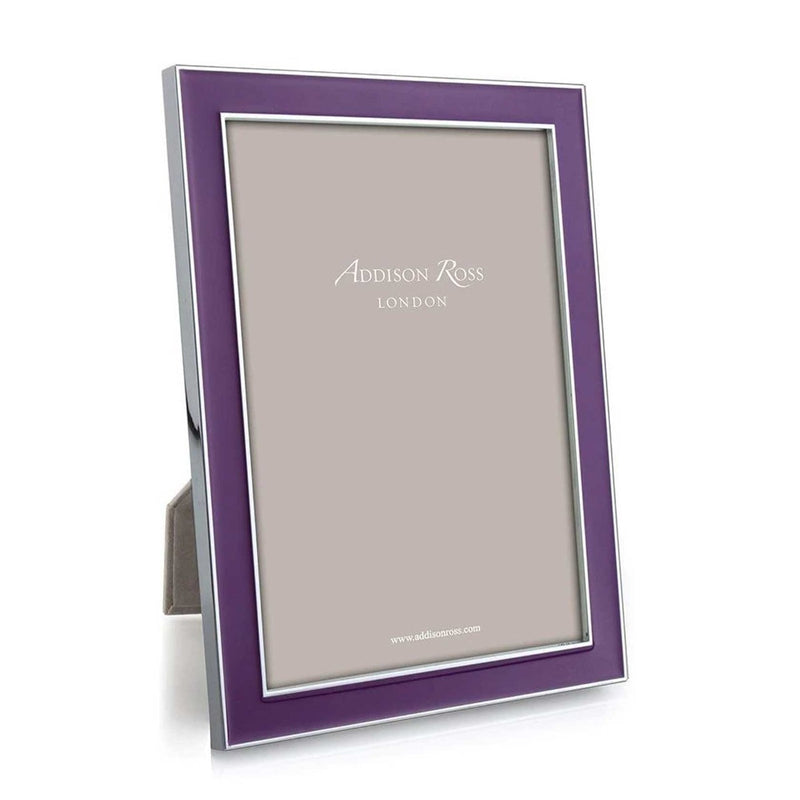 Addison Ross Purple Enamel & Silver Frame, 5 x 7