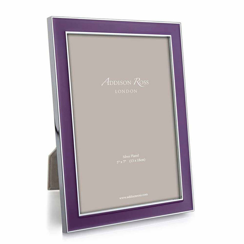 Addison Ross Purple Enamel & Silver Frame, 4 x 6 FR0662