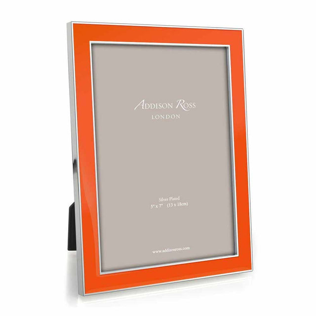 Addison Ross Orange Enamel & Silver Frame, 5 x 7 FR0679