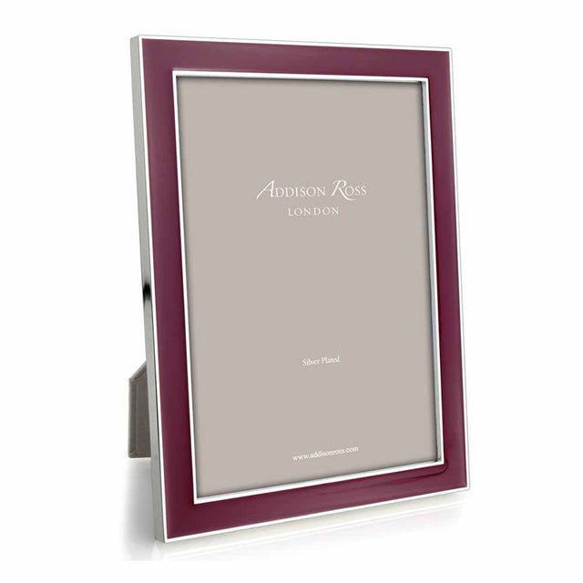 Addison Ross Plum Enamel & Silver Frame, 4 x 6 FR0941