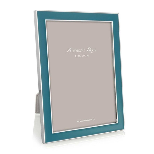 Addison Ross Enamel Teal & Silver Photo Frame, 5 x 7