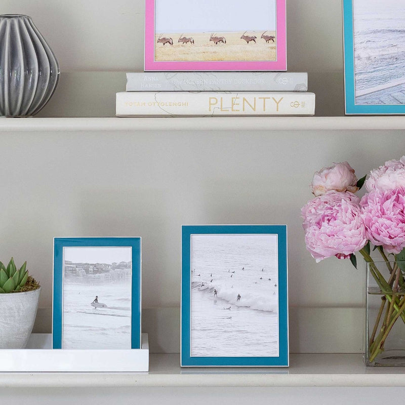 Addison Ross Enamel Teal & Silver Photo Frame