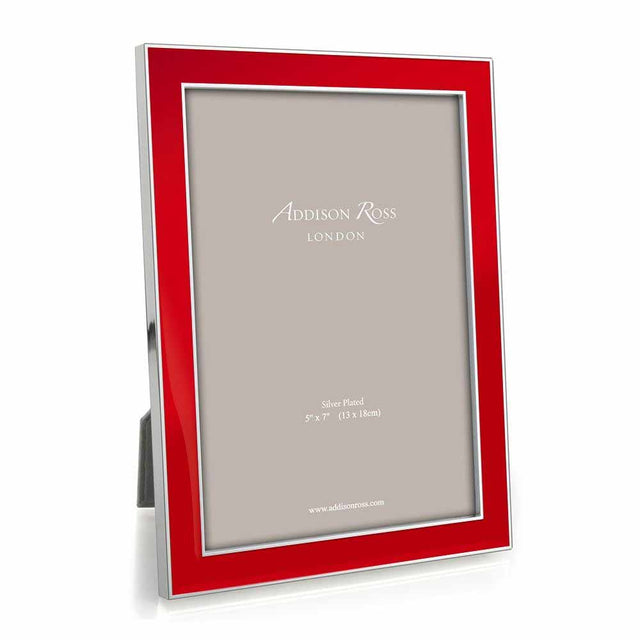 Addison Ross Red Enamel & Silver Frame, 4 x 6 FR1026