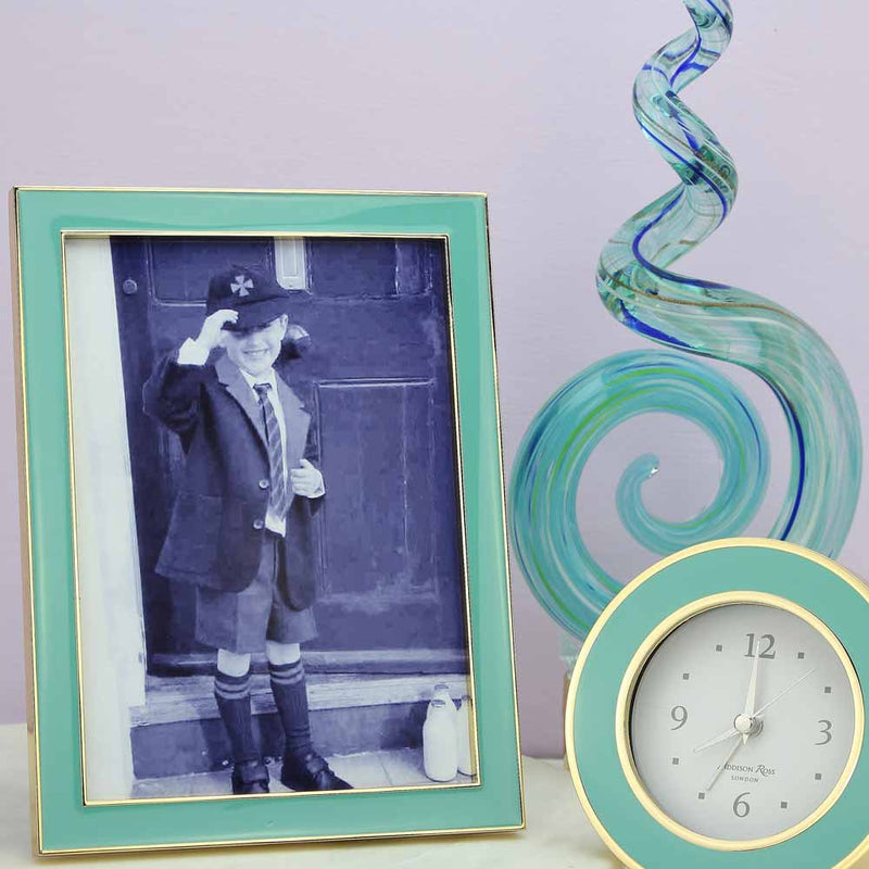 Addison Ross Pastel Blue Enamel & Gold Frame