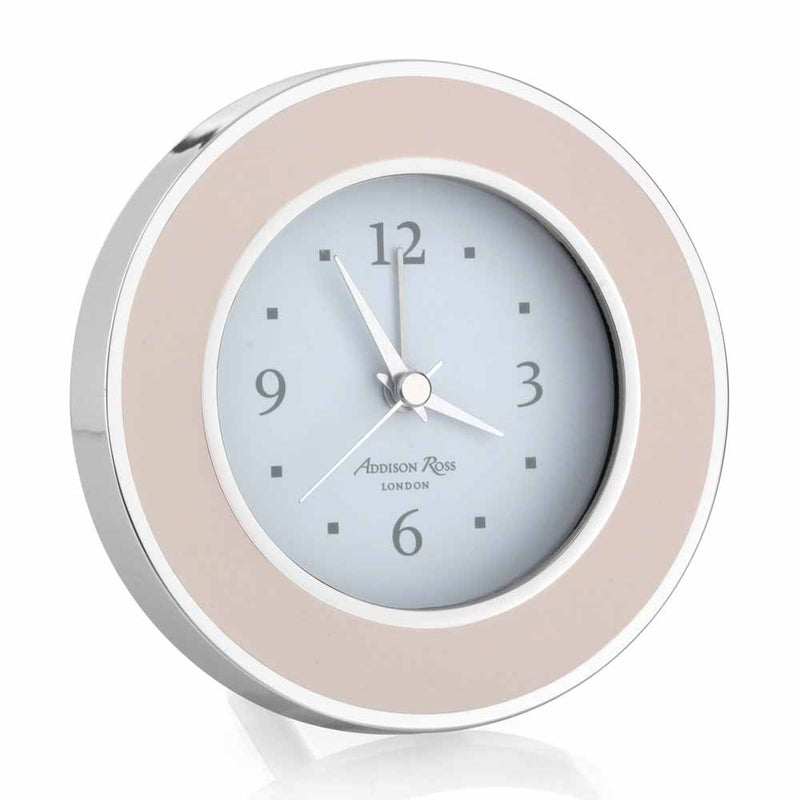 Addison Ross Light Pink & Silver Alarm Clock FR5504
