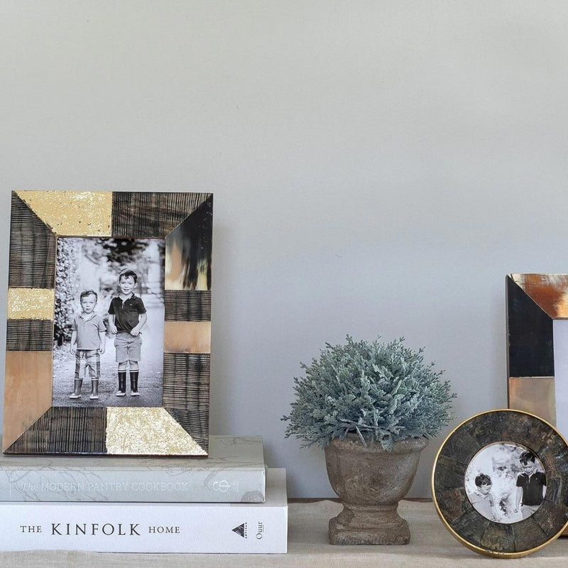 Addison Ross Faux Horn & Gold Photo Frame
