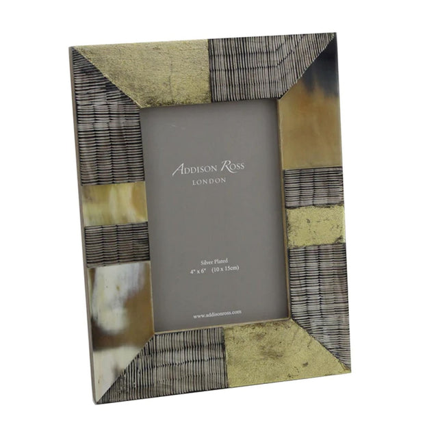 Addison Ross Faux Horn & Gold Photo Frame, 4x6
