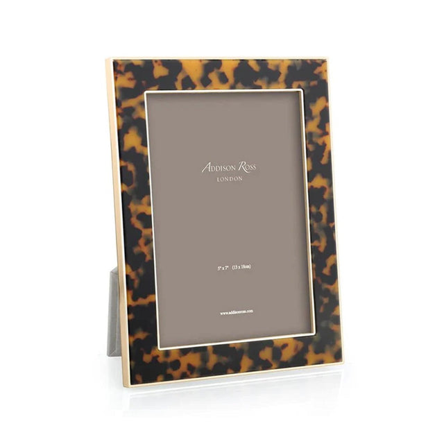 Addison Ross Tortoise Shell & Gold Photo Frame, 5x7
