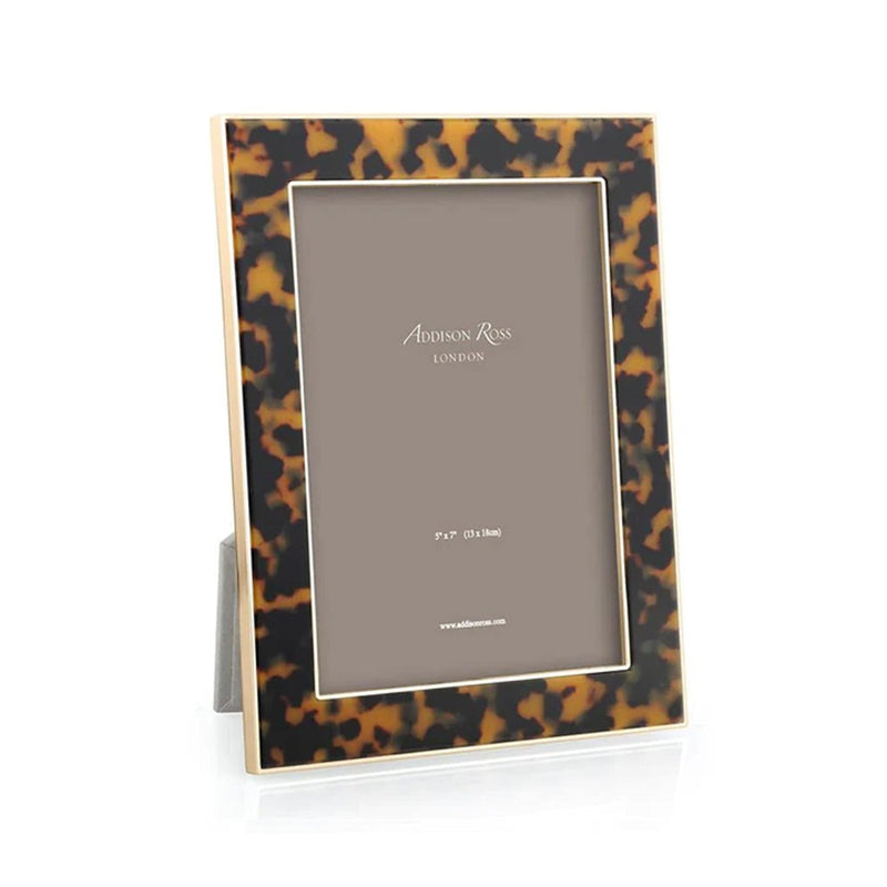 Addison Ross Tortoise Shell & Gold Photo Frame, 5x7
