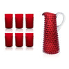 Klimchi Underlay Garnet Tall Jug & Glasses Set