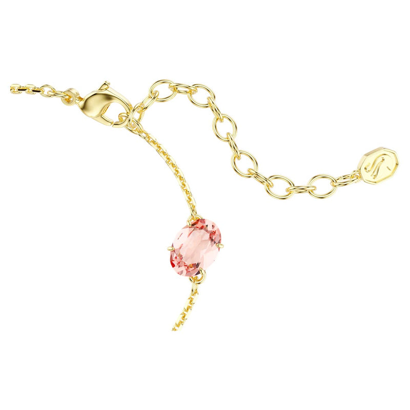 Swarovski Gema bracelet, Mixed cuts, Dangling crystals, Multicoloured, Gold-tone plated