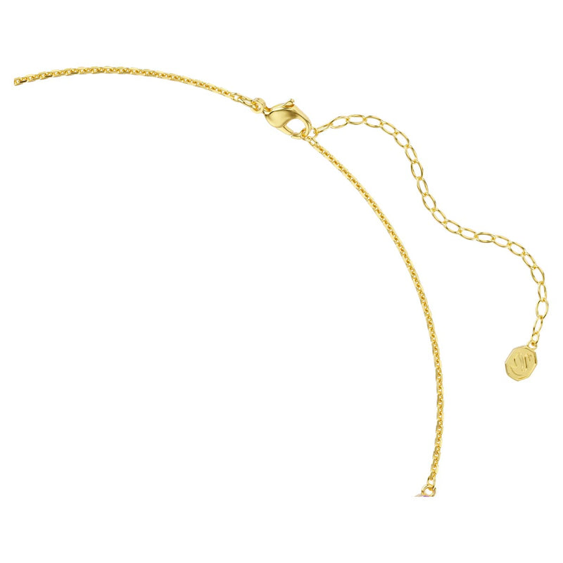 Swarovski Gema necklace, Mixed cuts, Multicoloured, Gold-tone plated