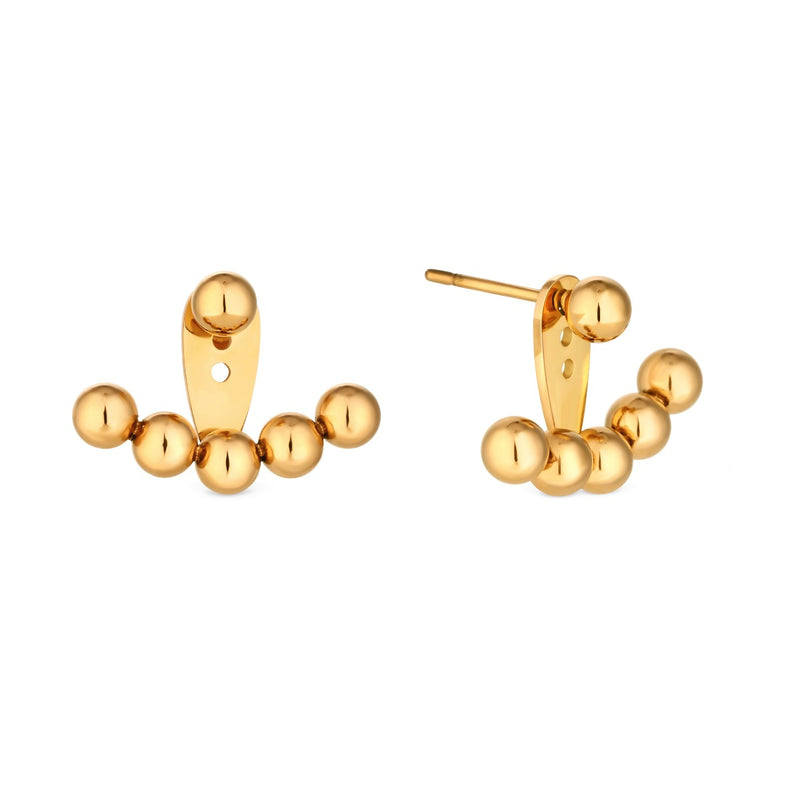 Amori Hex Earrings, Gold
